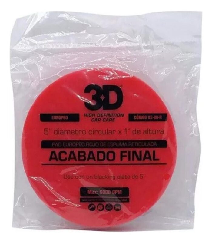 Pad 5" Acabado Final 3D